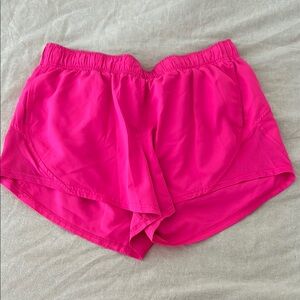 Athletic Works Pink Athletic Shorts Lightweight Elastic
